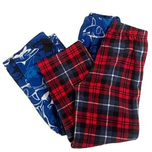 Red and Blue Pajama Bottoms Size 6/8